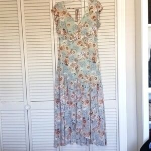 LOVE Riche Prairie Floral Maxi Dress, Size M